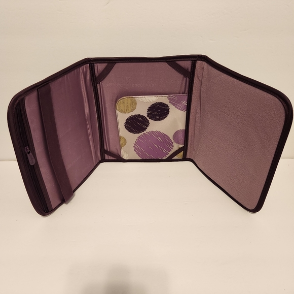 NWT Thirty-One Fold-It-Up Organizer 988B Plum Chevron - Picture 5 of 10